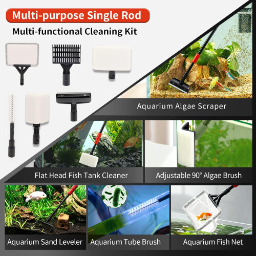 Boxtech Aquarium Cleaning Tools 6-in-1 Cleaner Set 1