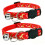 2Pack Cat Collars Quick Release Star Moon Pattern Reflective Kitten Collar with Bell & Safety Release (Red) 19-32cm 1
