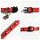 2Pack Cat Collars Quick Release Star Moon Pattern Reflective Kitten Collar with Bell & Safety Release (Red) 19-32cm 5