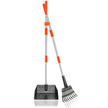 Furggis Dog Pooper Scooper,Tray and Rake Set Poop Scooper for Dogs