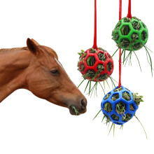 2 PACK Horse Treat Ball Hay Feeder Holder Slow Feeding Toy with 150cm Rope