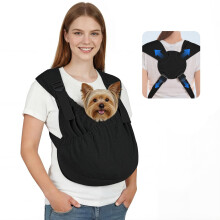 Supet Dog Sling Carrier for Small Dogs,Adjustable Hands Free Chest Carrier