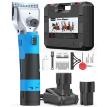 oneisall Cordless Horse Clippers with 2 Batteries for Thick Hair