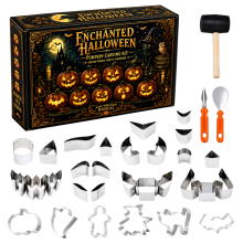 33-Piece Pumpkin Carving Mold Set Halloween