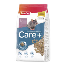 Beaphar - Care+ Rat Food 750g - All-in-one super-premium rat food - Prevents selective feeding - With animal proteins and low dust formula - Prebiot