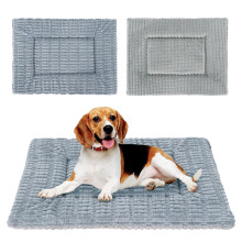 IEUUMLER Dog Bed, Dog Crate Pad, Dual Purpose Reversible Washable Cushion, Soft Plush Puppy Mat, Memory Foam Mattress for Small Medium Large Dogs and