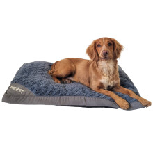 HH Home Hut Large Dog Bed - Washable, Large Calming Bedding & Furniture for Dogs Mattress Cushion Cats Pet Beds Warm 80 x 60cm Medium (Grey)