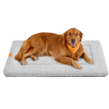 FEANDREA Warm Dog Cat Bed, Dog Mattress for Crate, 120 x 75 x 4 cm