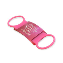 Personalised Dog Tag Silent, Slide On, Dangle-Free ID Deep Diamond Tip Engraved for Durability, Ideal for Active Dogs, 150+ Colour Combinations