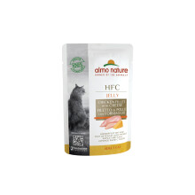 Almo Nature HFC Jelly - Wet Cat Food for Adult Cats - Chicken Fillet and Cheese - Human-Grade, Gluten-Free - 55g (Pack of 24)