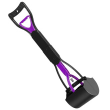 Quavendrix Foldable Dog Poop Scooper with Easy-Pull Handle — 45 cm Portable Pet Waste Cleanup Tool for Grass, Concrete & Gravel, Large Capacity Poop