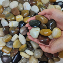 FANTIAN 9.1 Kg Stones for Garden, 3-5 cm Pebbles for Plant Pot, Colour