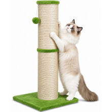 AGYM Cat Scratching Post with 5.5 Inch Diameter Sisal Post, 32 Inch,Green