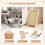 Exnemav Adjustable Cat Scratching Board, Foldable Sisal Cat Scratcher 2