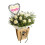 Pure Delight White Roses Bouquet Mum Balloon 1