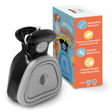 potomo Dog Pooper Scooper – Hands-Free Dog Poop Scooper with Bag Attachment & One-Handed Use – Clip-On, Portable Poop Scoop for Small & Medium Dog