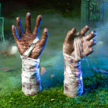 JOYIN Zombie Arm Stakes - Halloween Yard Ground-Breaker Stakes for Outdoor Decorations