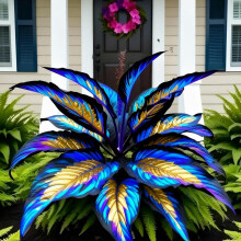 Perennial Hosta Bulbs, Fragrant Flowers, Suitable for Garden Plants, Landscape Design, Indoor and Outdoor Potted Plants-8 Bulbs-C