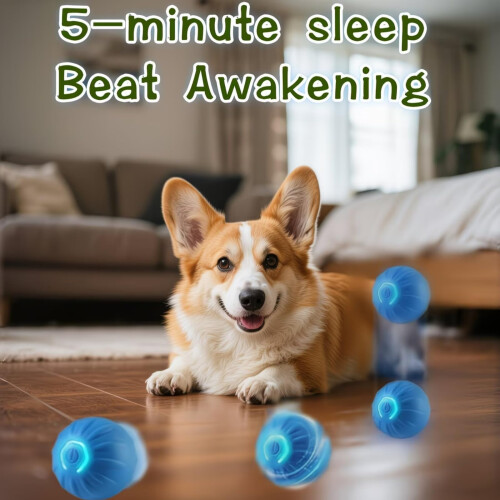 Electric Interactive Dog Ball,Automatic Rolling Bouncing Ball for Small Medium Dogs Cats,Self Moving Bouncing Jumping Automatic Ball,Rechargeable Was 2