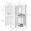 SoBuy Cache-litière 4 portes blanc HAT09-E-W 3