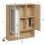SoBuy Armoire Miroir Murale LED Salle de Bain 3