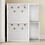 SoBuy Cache-litière 4 portes blanc HAT09-E-W 8