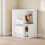 SoBuy Cache-litière 4 portes blanc HAT09-E-W 14