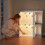 SoBuy Cache-litière 4 portes blanc HAT09-E-W 15
