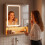 SoBuy Armoire Miroir Murale LED Salle de Bain 16