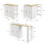 SoBuy Îlot de Cuisine Pliable FSB110-WN 3