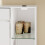 SoBuy Cache-litière Blanc 2 Portes Tiroir 10