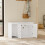 SoBuy Meuble Cache-Litière Chat Blanc 2 Portes HAT07-E-W 13