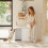 SoBuy Meuble Cache-Litière Chat Blanc 2 Portes HAT07-E-W 14