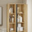 SoBuy Colonne SdB étroite éclairée chêne clair 8
