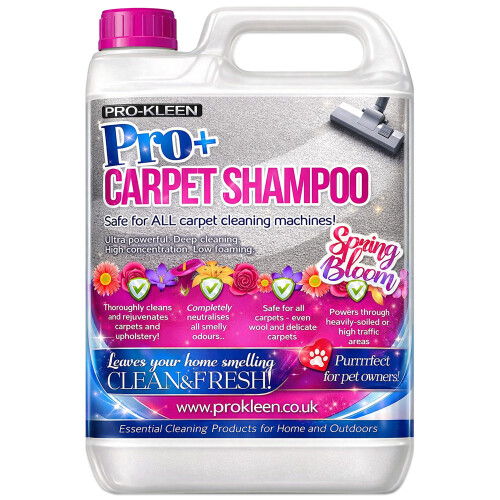 Pro-Kleen (5L, Spring Bloom) Pro+ Carpet Shampoo Odour