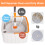 360° Floor Magic Spin Mop Bucket Set W/ 4 Pads 5