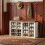 Shoe Storage Bench with Padded Seat, 16 Open Compartments 1