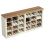 Shoe Storage Bench with 24 Compartments, White and Brown 1