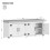 Shoe Storage Bench with 4 Barn Doors and Padded Seat, White 8