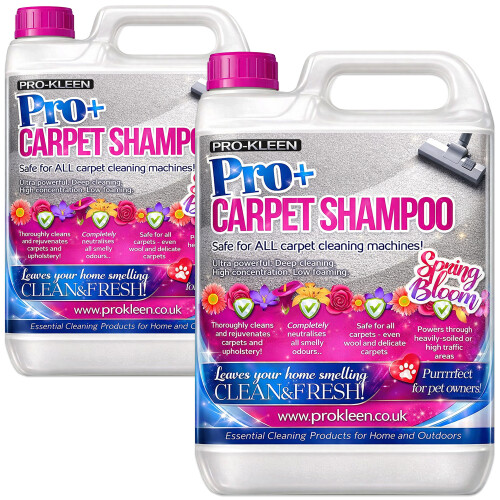 Pro-Kleen (10L, Spring Bloom) ProKleen Pro+ Carpet Shampoo Pet Odour Remover
