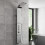 Thermostatic Shower Panel Column Tower 4 Body Jets Twin Head Bathroom Polished 1