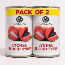 The Whale Tea Premium Lychees in Light Syrup 565g - Authentic Tropical Taste (Pack Of 2)