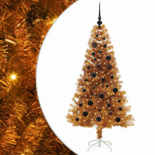 vidaXL Christmas Tree Gold 150 cm PET