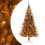 VidaXL vidaXL Christmas Tree Gold 150 cm PET 1