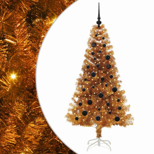 VidaXL vidaXL Christmas Tree Gold 150 cm PET