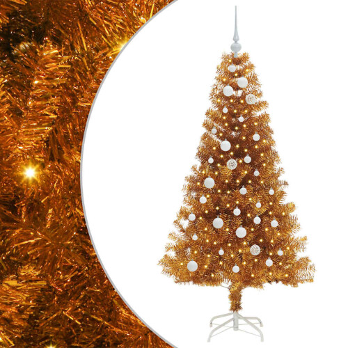 VidaXL vidaXL Christmas Tree Gold 150 cm PET