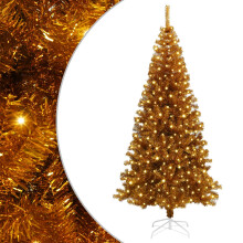 vidaXL Christmas Tree Gold 180 cm PET