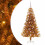 VidaXL vidaXL Christmas Tree Gold 150 cm PET 1