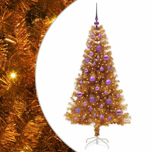 VidaXL vidaXL Christmas Tree Gold 150 cm PET