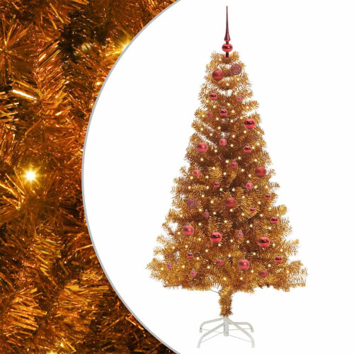 VidaXL vidaXL Christmas Tree Gold 150 cm PET